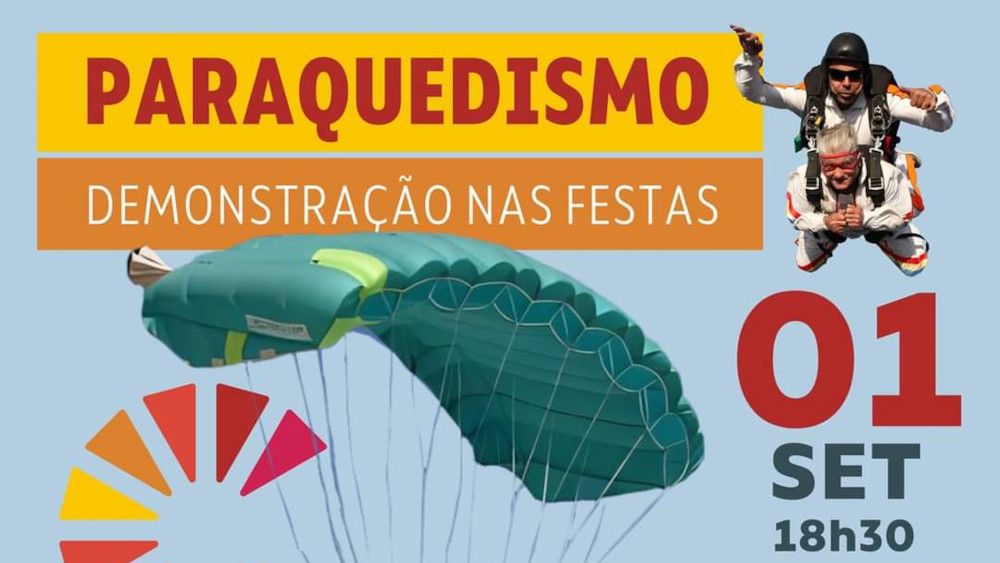 Demonstração de Paraquedismo nas Festas de Corroios 2024